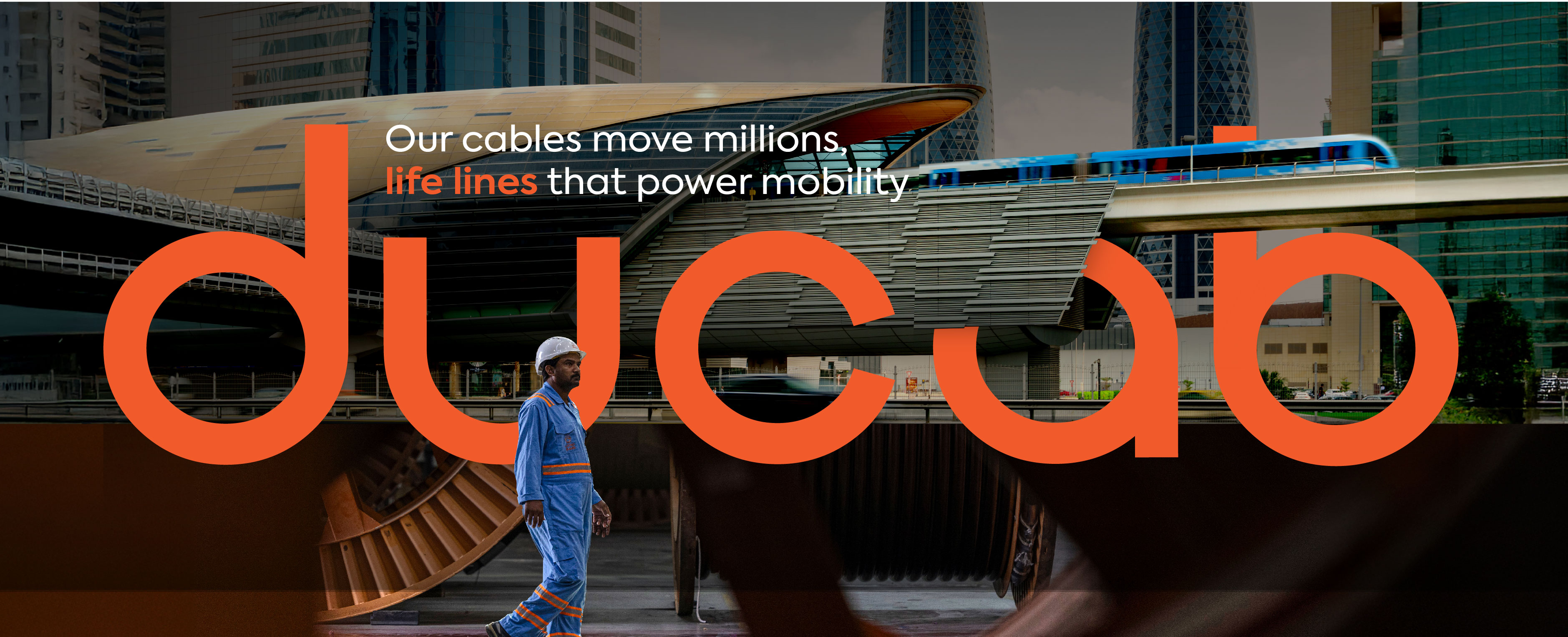 Ducab workforce walking through cable manufacturing yard